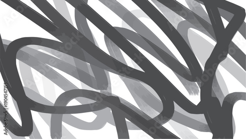 Abstract art with smoothly curving stripes or ribbons