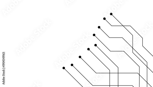 Abstract futuristic circuit board Illustration, Circuit board with various technology elements. Circuit board pattern for technology background. Vector illustration
