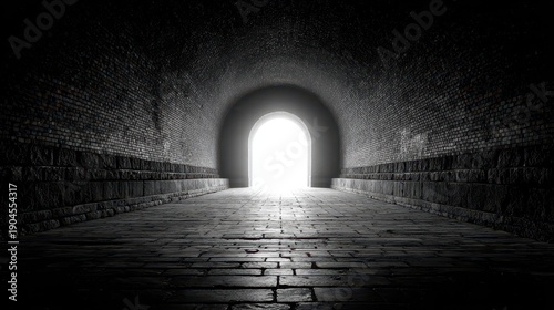 Light at the end of the dark tunnel provides a sense of hope and direction for anyone exploring the unknown space