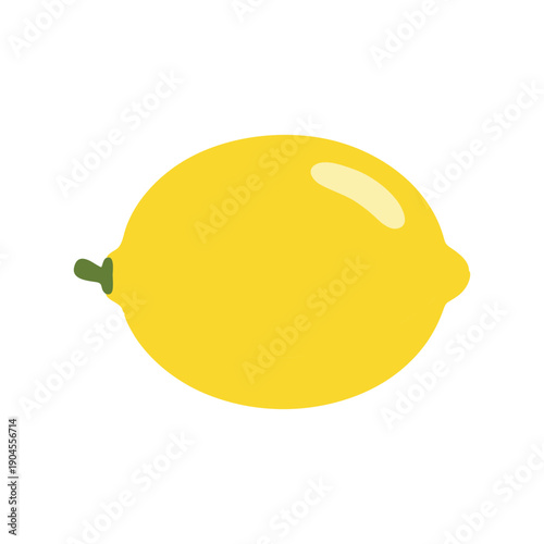 vector lemon isolated on white