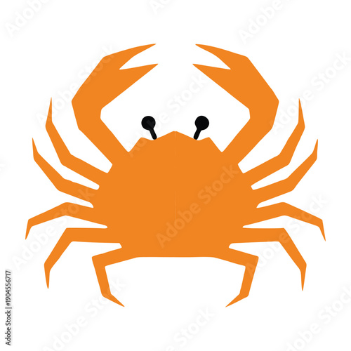 vector crab on white background
