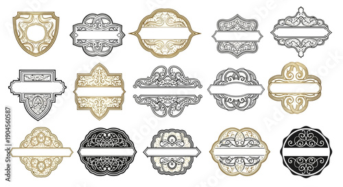Vintage Ornate Labels Collection