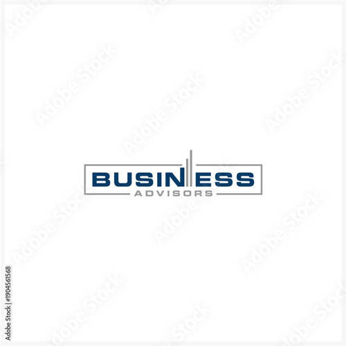 Professional corporate advisory services logo depicting business growth and financial strategy, ideal for consulting firms and wealth management in a modern, illustrative style