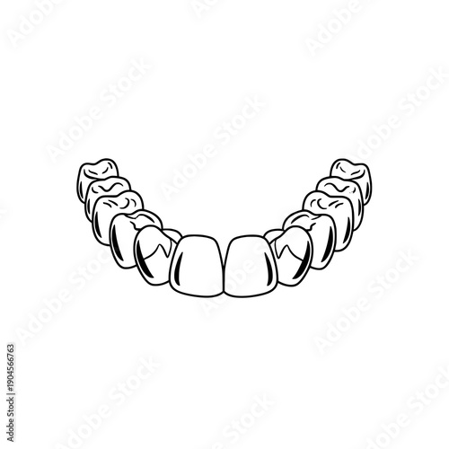 Clear aligner invisible braces dental care flat vector illustration