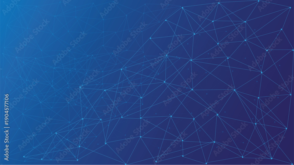 Obraz premium Abstract polygonal dots background from dots, lines and glowing particles with connectivity or technology effect concept.