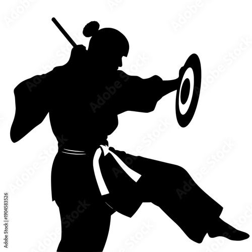 Kendo Do Strike Silhouette