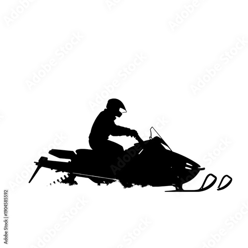 Snowmobile Sport Ride Silhouette
