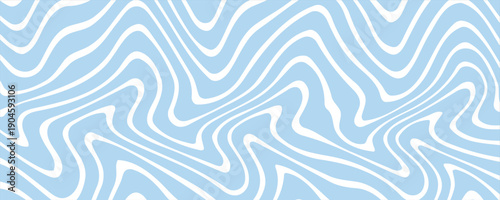 Abstract background seamless pattern with colorful waves. Trendy vector illustration in retro psychedelic style