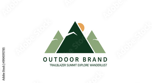Outdoor Brand Mountain Logo - Adventure, Explore, Nature