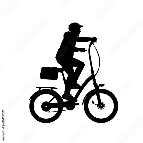 Electric Unicycle Silhouette - Single Wheel Mobility