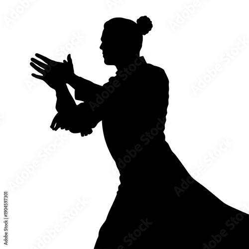 Flamenco Hand Clapping Silhouette
