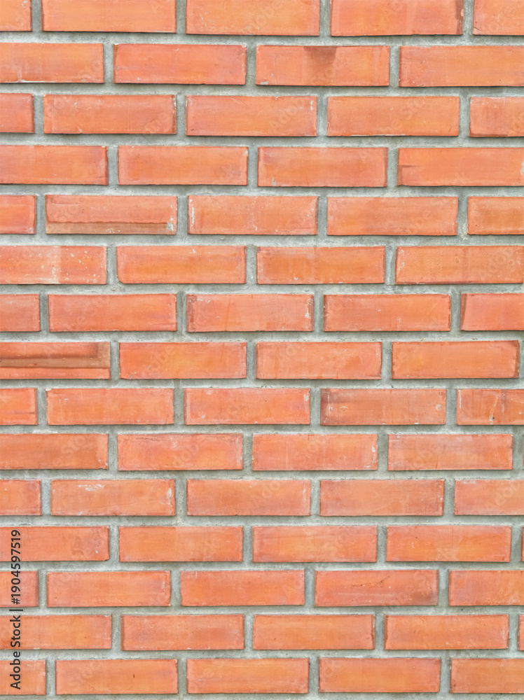 Fototapeta premium Orange brick wall pattern background and Texture.