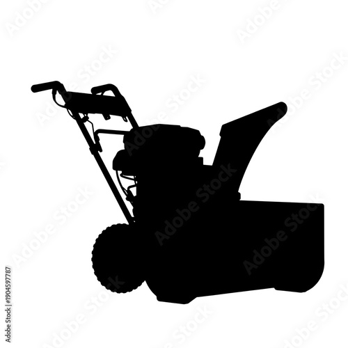 Heavy Duty Snowblower Side Silhouette