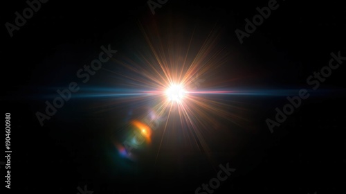 Wallpaper Mural Soft halo flare with thin cross beams Torontodigital.ca