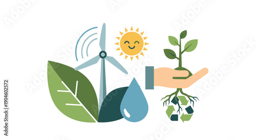 Renewable Energy and Eco Friendly Elements.