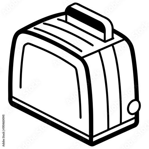 Toaster art vector