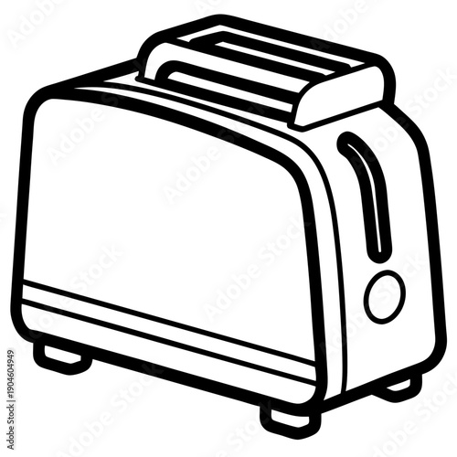 Toaster art vector