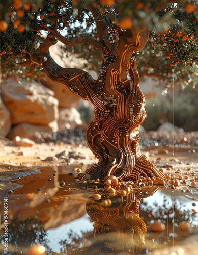 Argan tree , AI Image