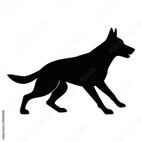 Black Rounded Rectangle on White Background