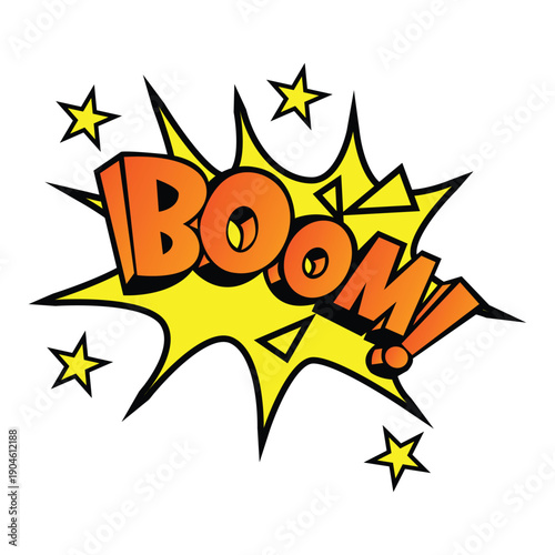 Boom Comic Effect Illustration