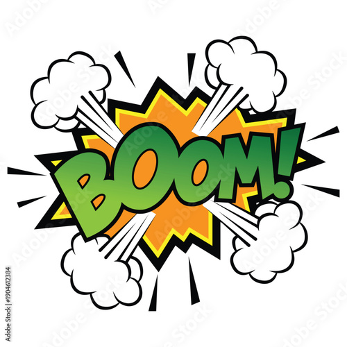 Boom Comic Effect Illustration
