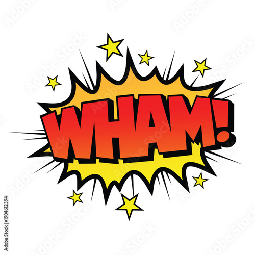 Wham Comic Effect Illustration