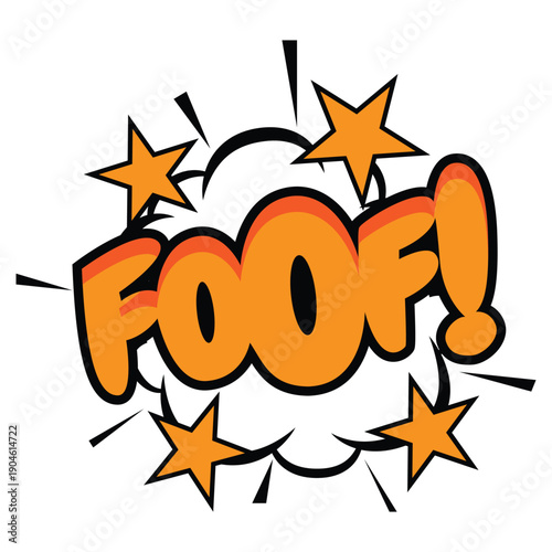 Foof Comic Effect Illustration