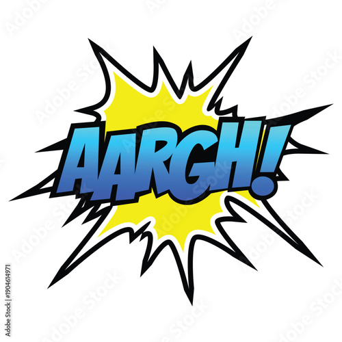 Aargh Comic Effect Illustration