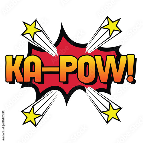 Kapow Comic Effect Illustration