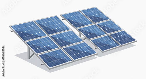 Modern solar panel arrays capturing sunlight for clean, sustainable electricity. Renewable energy technology and eco-friendly power solutions for a greener planet