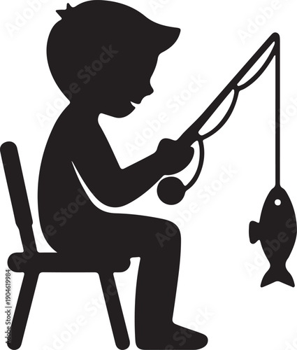 Illustration of a fish being shipped in a box, representing logistics and delivery services