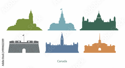 Canadian Landmarks Silhouettes Collection
