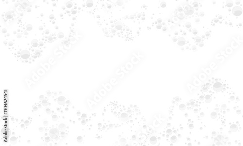 transparent white foam