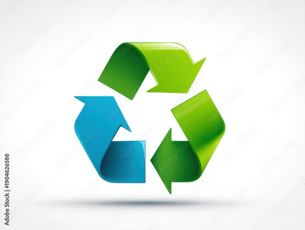 Obraz premium recycle icon isolated on a transparent background ar 43