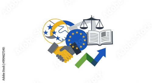 European Union Law and Business Concept