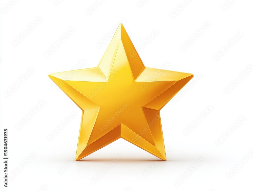 Fototapeta premium star 2d icon isolated on a transparent background ar 43