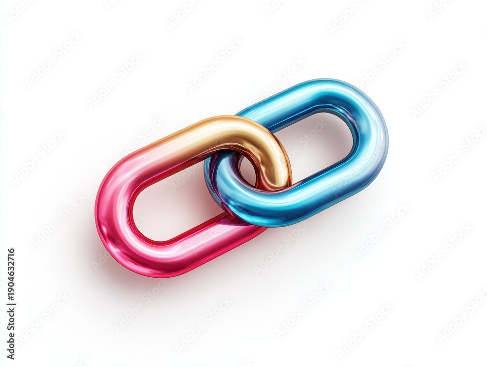 Fototapeta premium link icon isolated on a transparent background ar 43