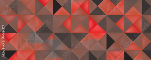 Light Red vector triangle mosaic background. Colorful abstract illustration with gradient. The completely new template can be used for your brand book.
