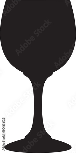 Elegant wine glass