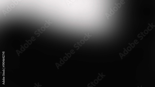 Tableau sur toile A smooth gradient transitions from white to black in a high-resolution image viewed from directly above in a minimalist environment