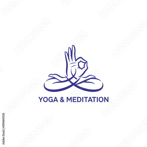 Meditation and yoga practice serene peaceful lotus pose