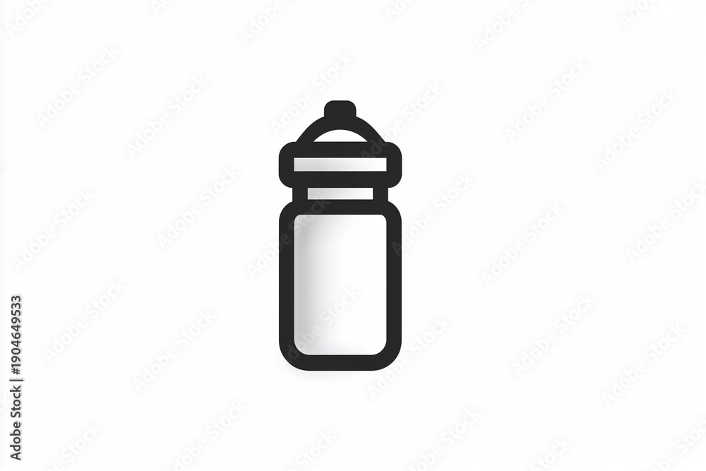 Obraz premium Baby bottle icon isolated on white background