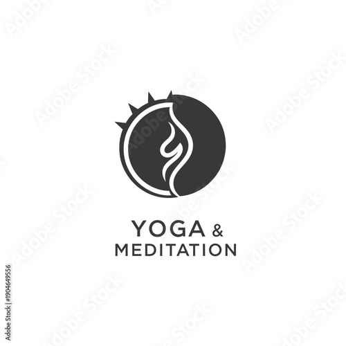 Serene Yoga and Meditation Illustration Featuring a Person in a Peaceful State