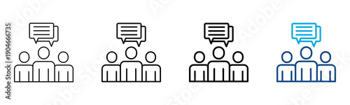 Communication Icon Different Style Outline Collection Set Vector Illustration