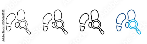Track Icon Different Style Outline Collection Set Vector Illustration