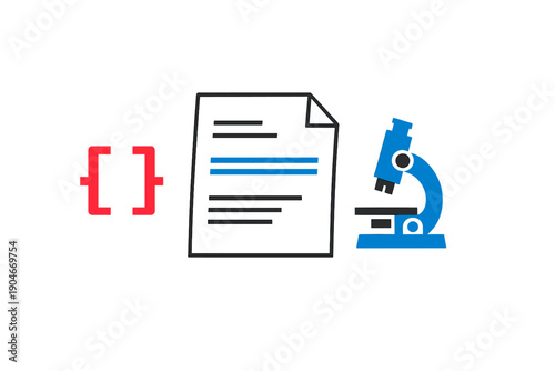 Research process involves analysis of data, use of microscope, and examination of written findings in a lab setting during daytime hours
