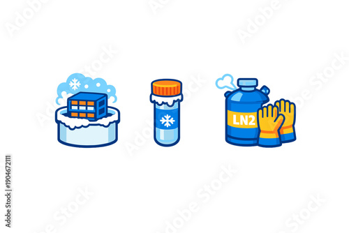 Understanding the process of handling and storing liquid nitrogen in a lab setting