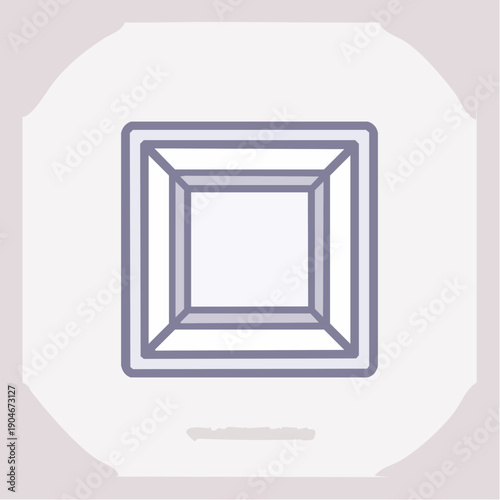 床グレーチングのシンプルアイコン 排水設備イメージ