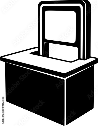 Kiosk providing information or sales at a market, event, or exhibition
