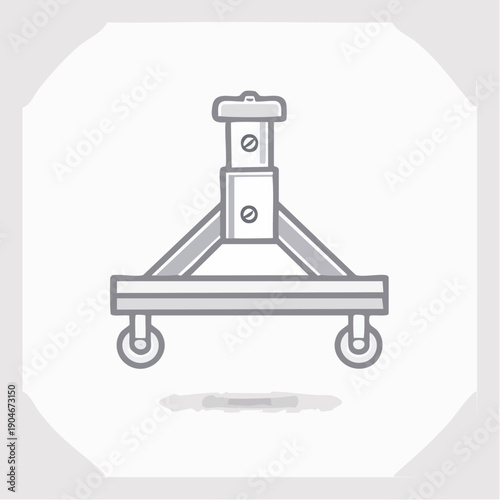 機械用ジャッキ装置の工業用シンプルアイコン